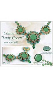 Free pattern Par Puca® Beads - Necklace Lady green